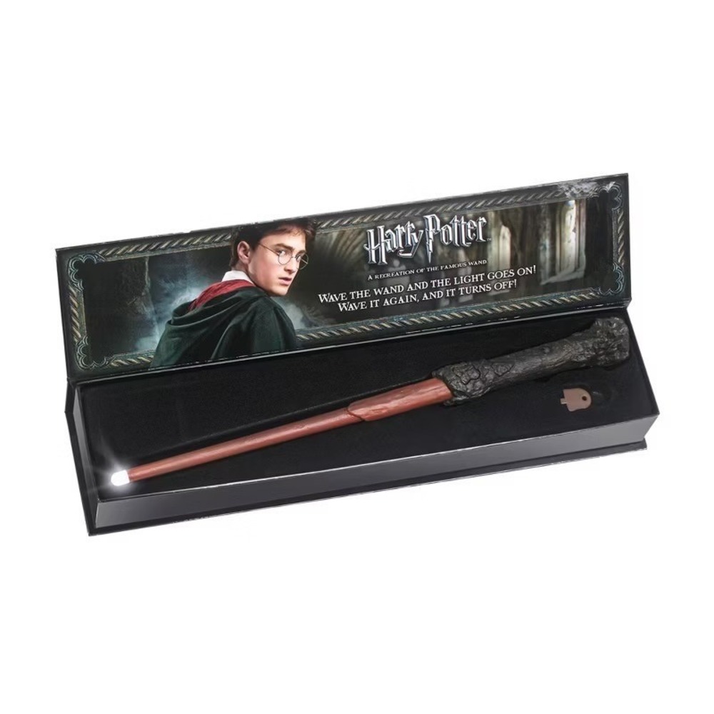 The Noble Collection Harry Potter Wand 14in Brown‎ Resin Illuminating Tip